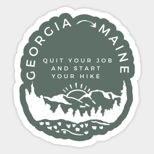 Georgia to Maine Sticker